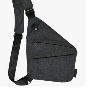 Rinsh Crossbody Sling Bag – Charcoal Gray Tech Travel Chest Bag